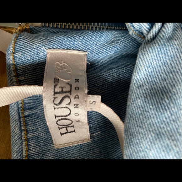 House of CB london denim puff sleeve corset - Picture 3 of 3